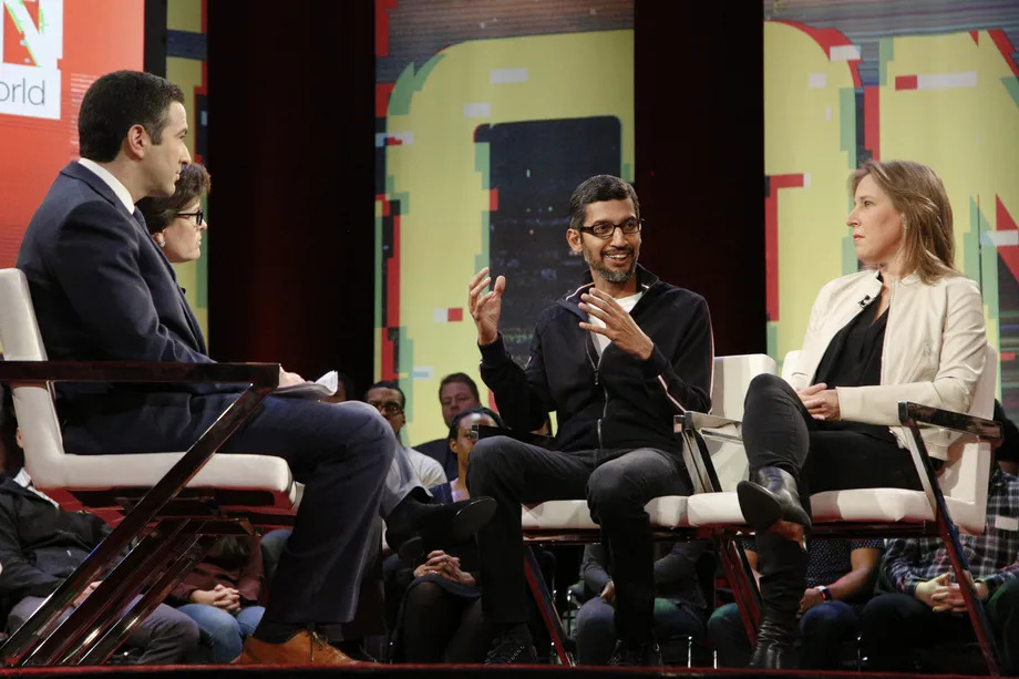 Google-CEO Sundar Pichai und YouTube-CEO Susan Wojcicki